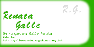 renata galle business card